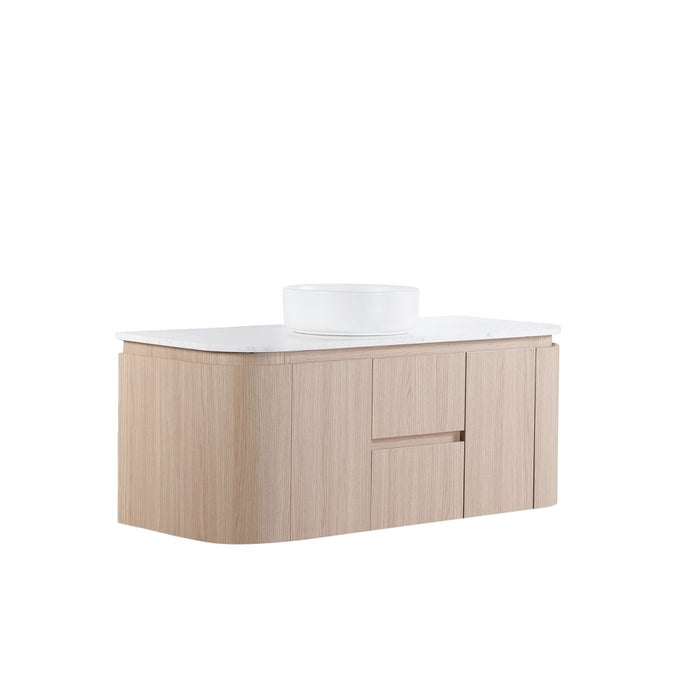 600-1500*495*470mm Lukka Ravello Modern Sandy Oak Woodmatt Plywood Wall Hung Vanity