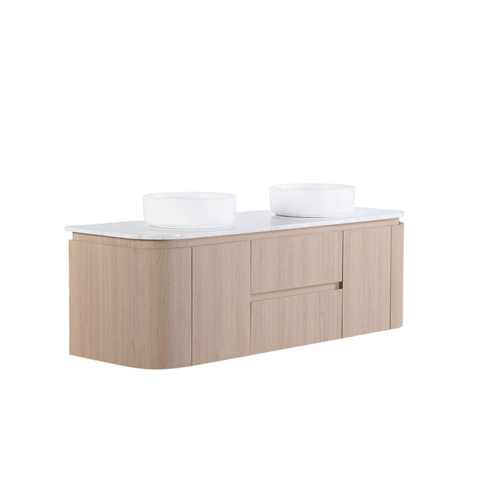 600-1500*495*470mm Lukka Ravello Modern Sandy Oak Woodmatt Plywood Wall Hung Vanity