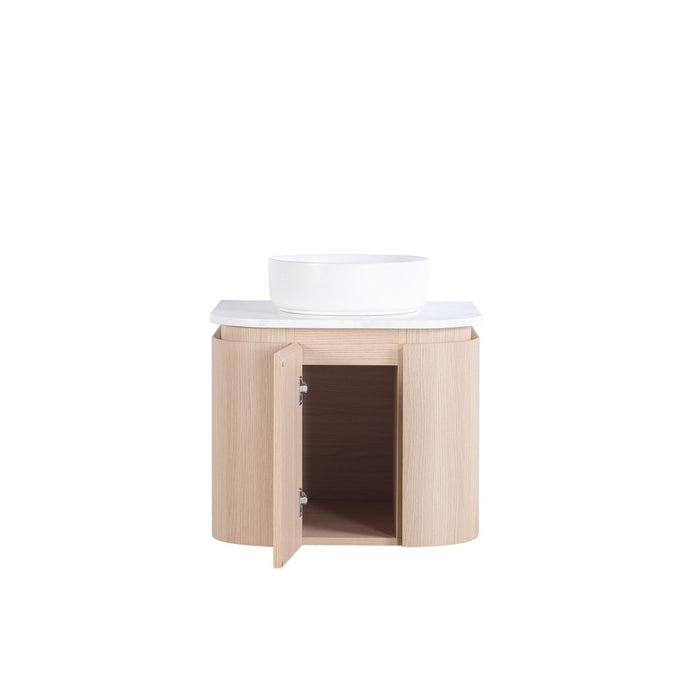 600-1500*495*470mm Lukka Ravello Modern Sandy Oak Woodmatt Plywood Wall Hung Vanity