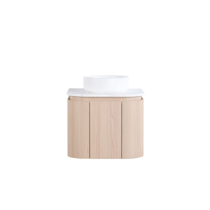 600-1500*495*470mm Lukka Ravello Modern Sandy Oak Woodmatt Plywood Wall Hung Vanity