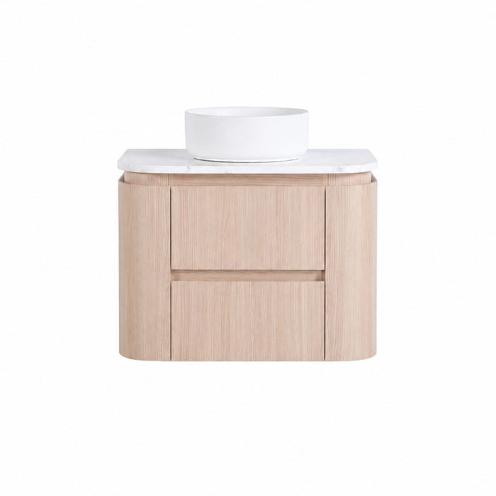 600-1500*495*470mm Lukka Ravello Modern Sandy Oak Woodmatt Plywood Wall Hung Vanity