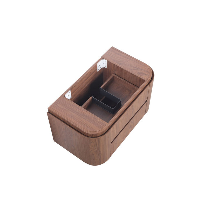 600-1500*495*470mm Lukka Ravello Modern Mocha Oak Woodmatt Plywood Wall Hung Vanity