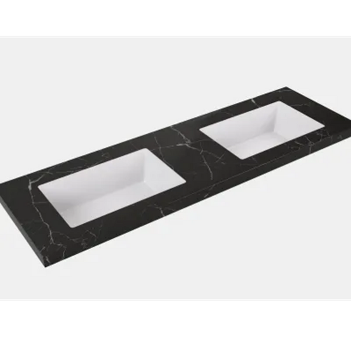 1500*455*470mm Lukka Chester Federation Matt Grey PVC Wall Hung Vanity