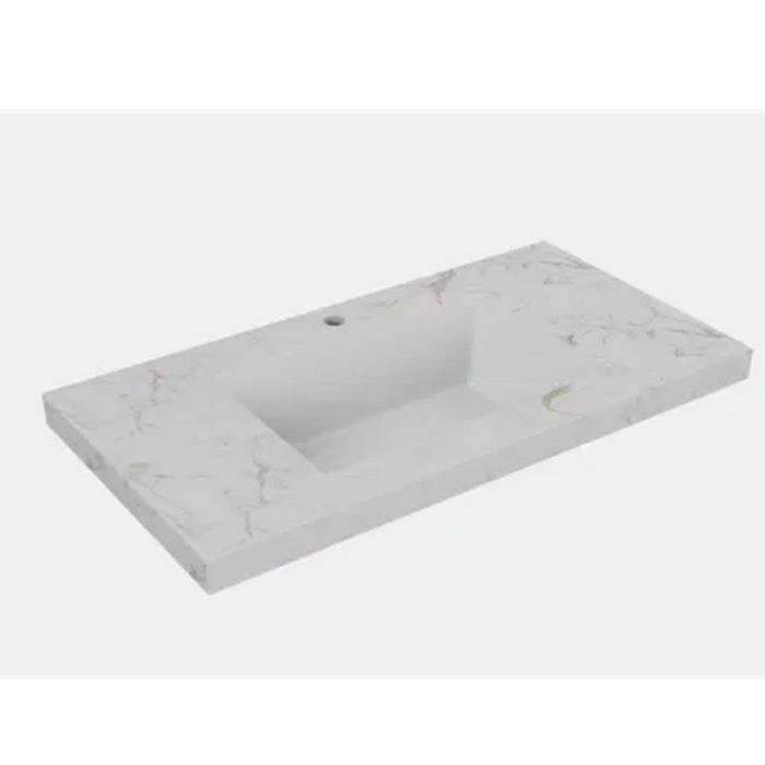 600*455*470mm Lukka Chester Federation Matt Grey PVC Wall Hung Vanity