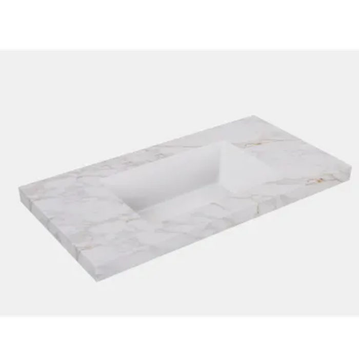 750*455*560mm Lukka Chester Federation Matt White PVC Left/Right Drawer Wall Hung Vanity