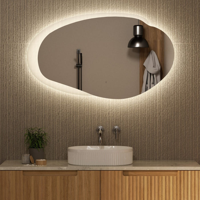 530-1300mm Aulic Evanston Irregular Stepless Dimmable Lighting  LED Mirror