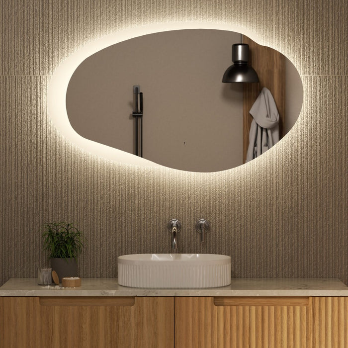 530-1300mm Aulic Evanston Irregular Stepless Dimmable Lighting  LED Mirror