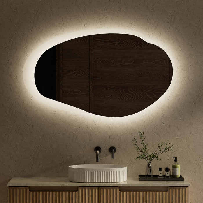 530-1300mm Aulic Evanston Irregular Stepless Dimmable Lighting  LED Mirror