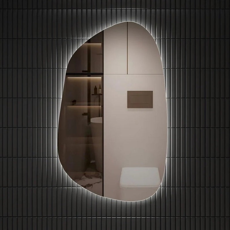 550*900mm Aulic Tarcoola Irregular Touch-Free Sensor LED Bathroom Mirror