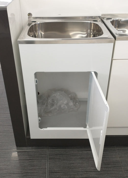 600*500*870mm 45L 304 Stainless Steel Laundry Tub with Metal Cabinet