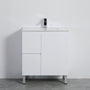 600-750*460mm Poly Gloss White Bathroom Left/Right Drawer Freestanding With Legs Vanity - HD reno