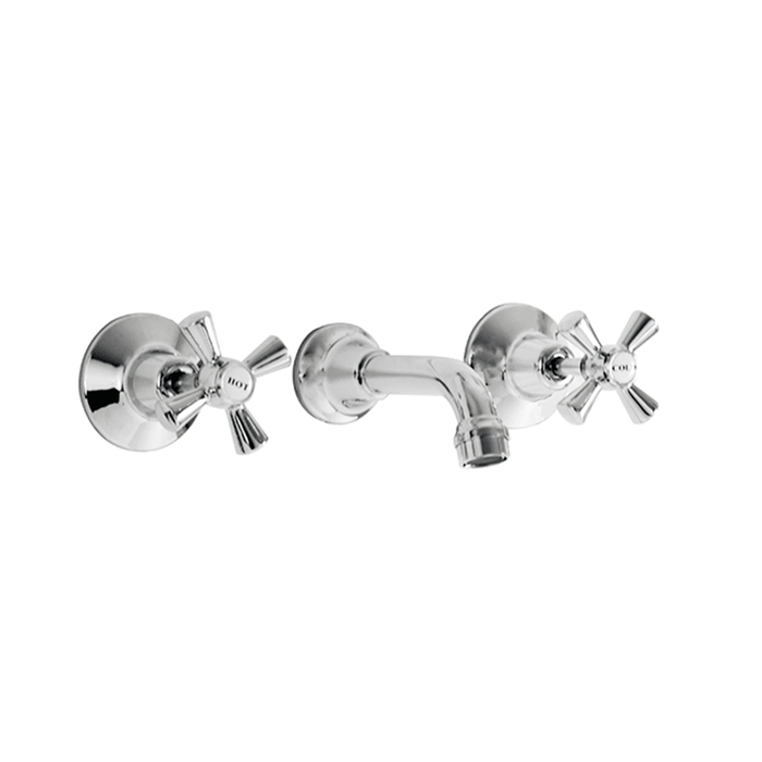 Mode Bath Set Chrome Three-Piece Set Brass