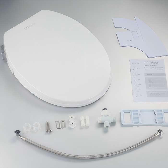 480*370*62mm Aulic Vera White PP Non-Electric Toilet Bidet Seat