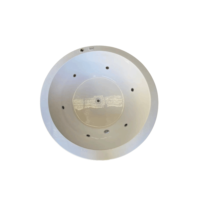 1500*1500*500mm Lucena Round Gloss White Acrylic 14 Jets Drop in Spa Bath Tub