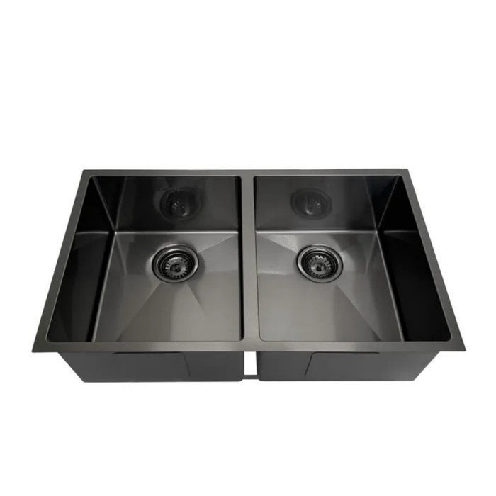 760*450*220mm Inspire ARTE Brushed Stainless Steel Double Bowl Top/Under Mount Kitchen Sink