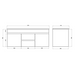 900-1800*460mm Bathroom Vanity Standard PVC Gloss White Wall Hung Vanity