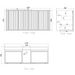 600-1500*460*550mm Marlo Matte Black Bathroom Wall Hung Vanity - Cabinet Only and Ceramic / Stone Top - HD reno