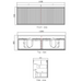 600-1500*460*550mm Marlo Matte Black Bathroom Wall Hung Vanity - Cabinet Only and Ceramic / Stone Top - HD reno