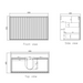 600-1500*460*550mm Marlo Matte Black Bathroom Wall Hung Vanity - Cabinet Only and Ceramic / Stone Top - HD reno