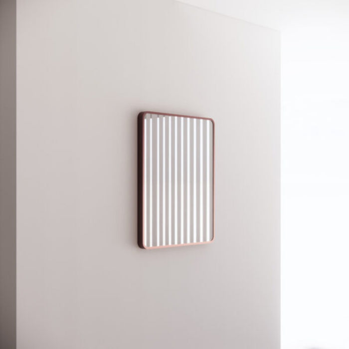 750/900/1200/1500mm ABS Brushed Copper Framed Rectangle Wall Mounted Copper-free Mirror