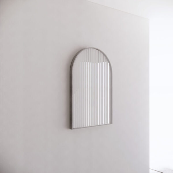 800*450/900*600mm ABS Gold/Black/Brushed Nickel Framed Plain Arch Wall Mounted Mirror Only