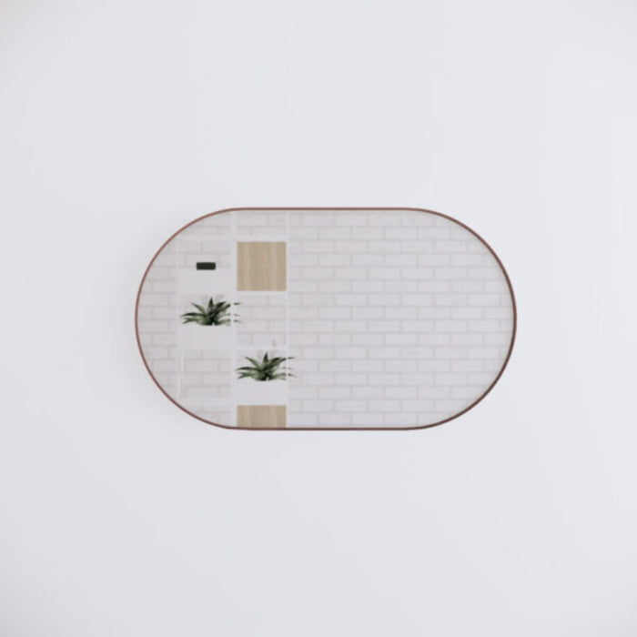 900/1200/1500mm ABS Framed Plain Oval Wall Mounted Copper-free Mirror