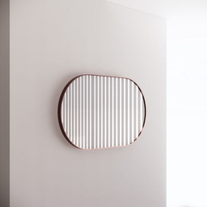 900/1200/1500mm ABS Framed Plain Oval Wall Mounted Copper-free Mirror