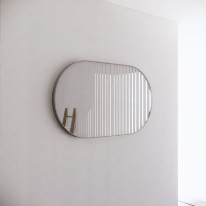 900/1200/1500mm ABS Framed Plain Oval Wall Mounted Copper-free Mirror