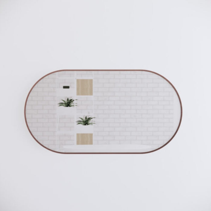 900/1200/1500mm ABS Framed Plain Oval Wall Mounted Copper-free Mirror