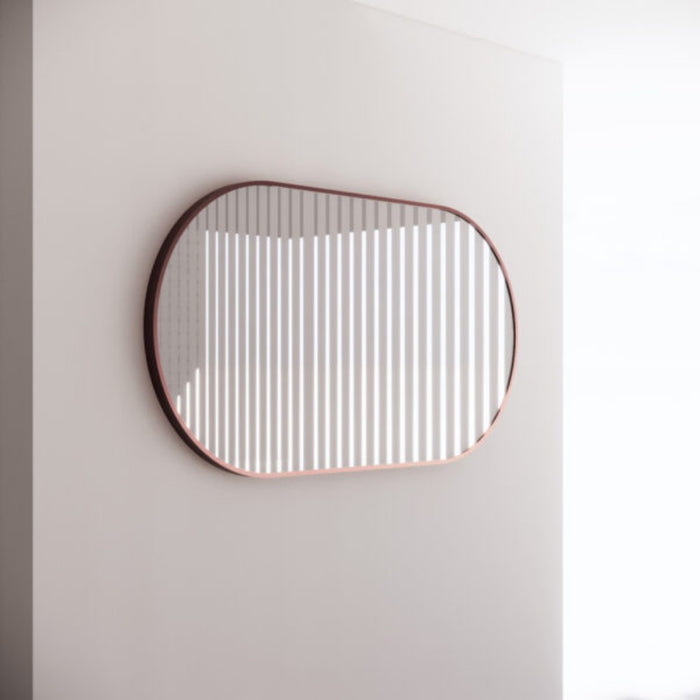 900/1200/1500mm ABS Framed Plain Oval Wall Mounted Copper-free Mirror