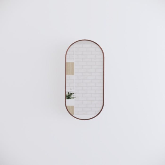 900/1200/1500mm ABS Framed Plain Oval Wall Mounted Copper-free Mirror