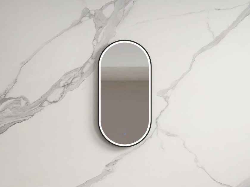 450*900*30mm Infinity Frameless/Black/Gold Glass Oval Dimmable Colour Pencil Edge LED Mirror