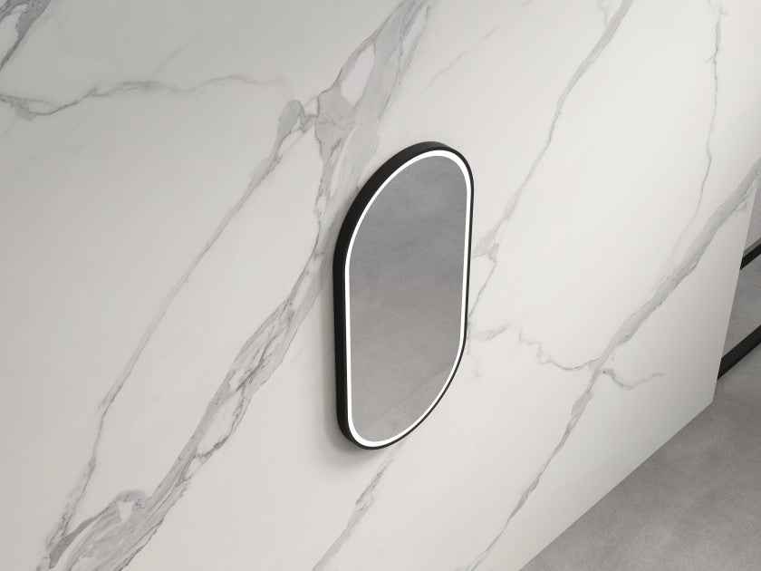 450*900*30mm Infinity Frameless/Black/Gold Glass Oval Dimmable Colour Pencil Edge LED Mirror