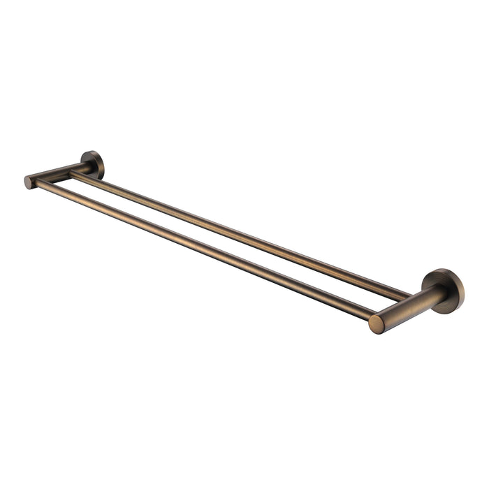 Mirage  Solid Brass Double Towel Rail 750mm