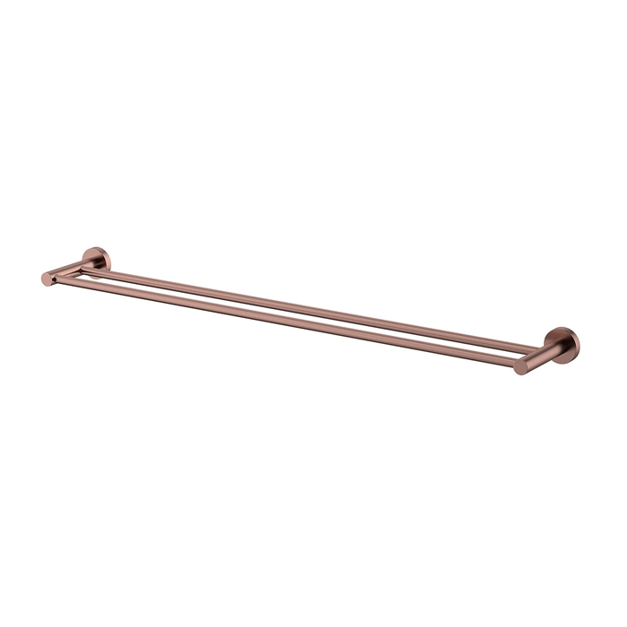 750mm Modernnational Mirage Solid Brass Double Towel Rail