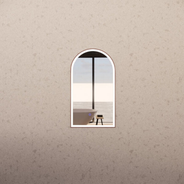 800*450/900*600mm ABS Dual Lighting (Front & Back) Dimmable 3 Colors With Defog Framed LED Arch Wall Mirror