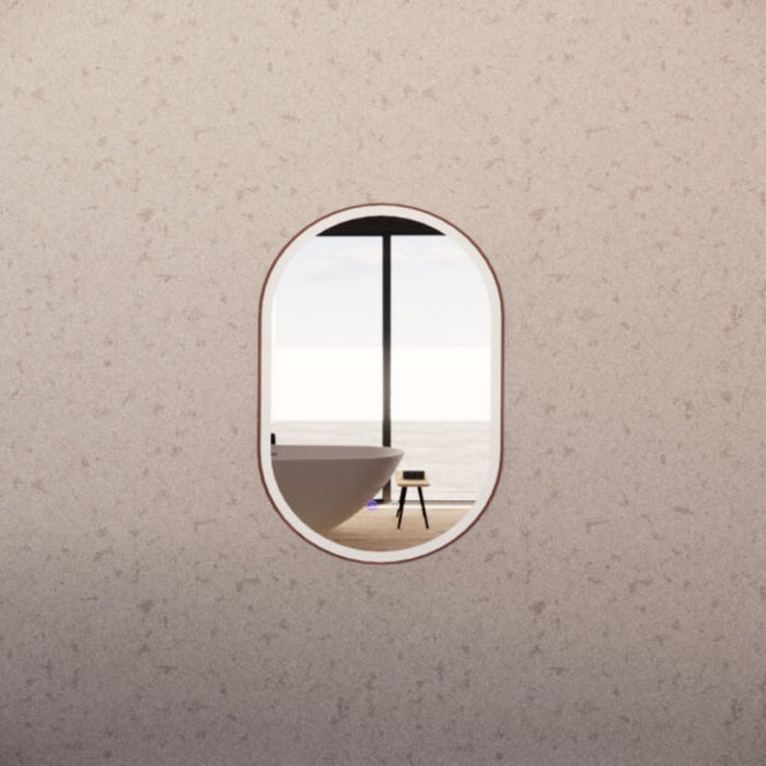 900/1200/1500mm ABS Framed Three Colors O1 Oval with Defog and Dimmer LED Mirror