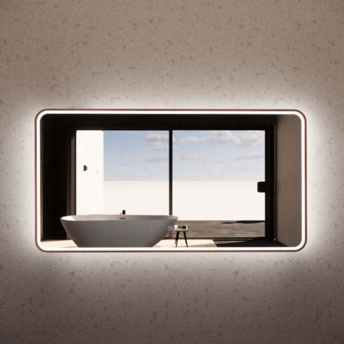 750/900/1200/1500mm ABS Framed S4 Rectangle Square with Easy Hooks and Dimmer LED Mirror