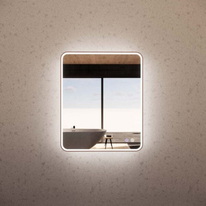 750/900/1200/1500mm ABS Framed S4 Rectangle Square with Easy Hooks and Dimmer LED Mirror