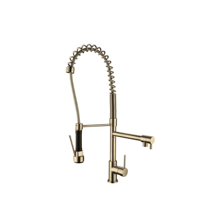 Modernnational Halo Spring Multi-Function PVD Brushed Bronze Solid Brass Kitchen Mixer