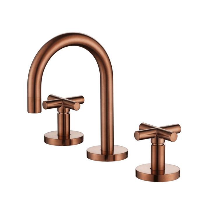 Modernnational Ryker Chrome/Matt Black/Brushed Bronze/Gun Metal/Brushed Nickel/Champagne Solid Brass 1/4 Turn Basin Set