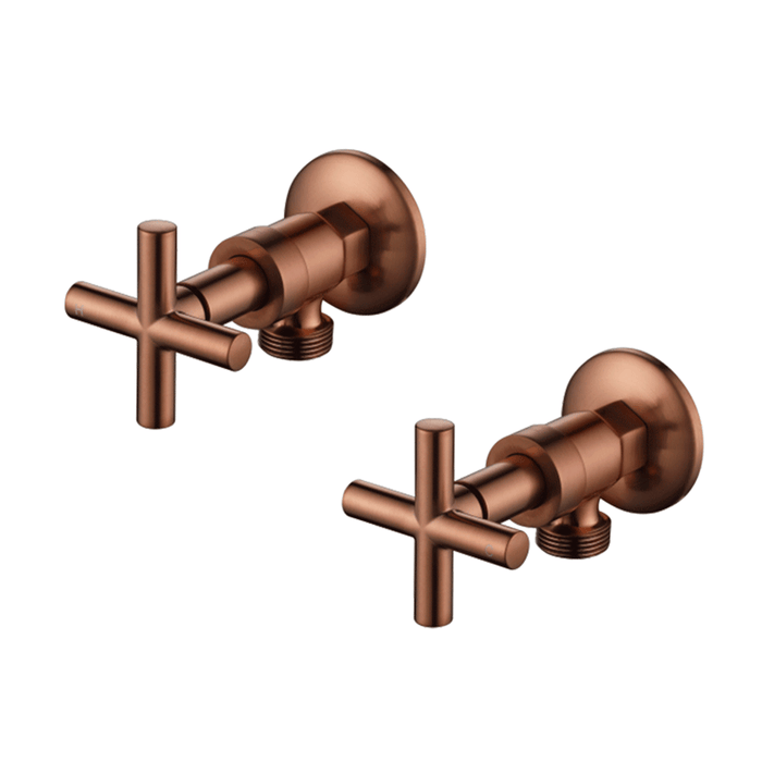 Modernnational Ryker Chrome/Matt Black/Brushed Bronze/Gun Metal/Brushed Nickel/Champagne Solid Brass 1/4 Turn Washing Machine Stops