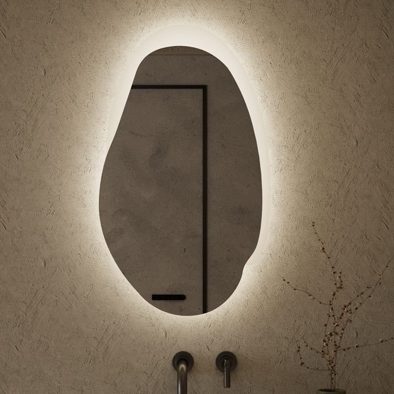 530-1300mm Aulic Evanston Irregular Stepless Dimmable Lighting  LED Mirror