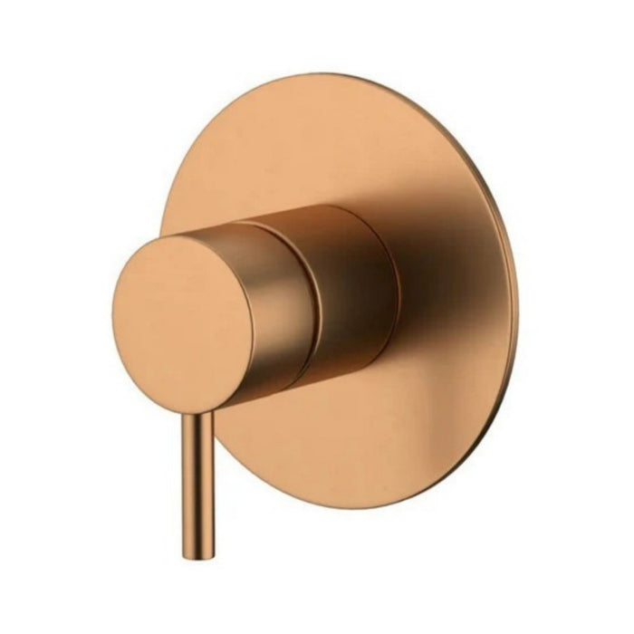 Complete Brushed Copper Round Classic Bathroom Package - Tapware, Shower Set & Accessories