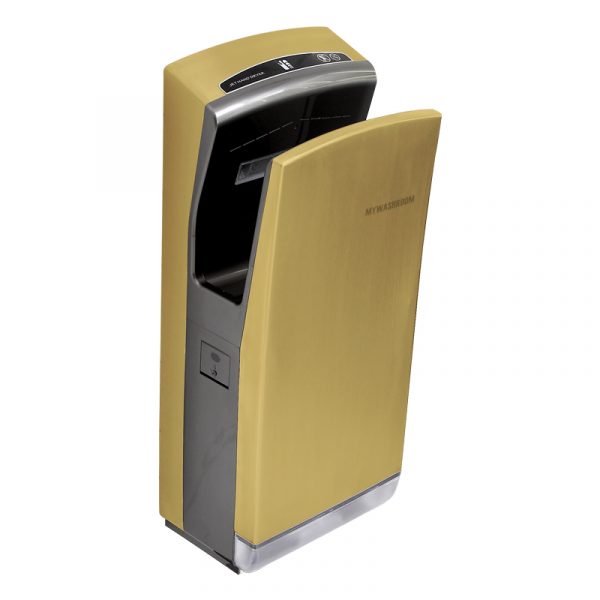 Stainless Steel High Speed Brush Golden HEPA Filter Jet Hand Dryer MYK7BG