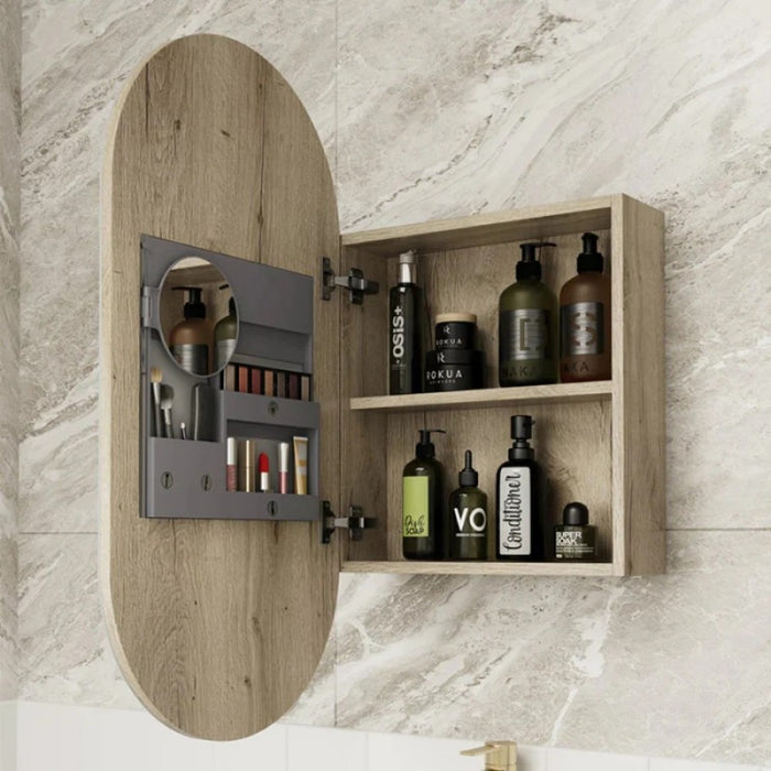 450*900mm Aulic Beau Monde Oval Frameless Copper-free Shaving Cabinet