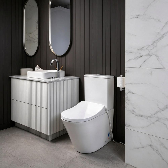 670*360*840mm Kohler Melius Rimless Back To Wall Toilet Suite With Heated Bidet Seat