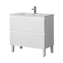 600-1500*460mm Riva White Freestanding With Legs Bathroom Vanity - Cabinet Only and Ceramic / Stone Top Available - HD reno