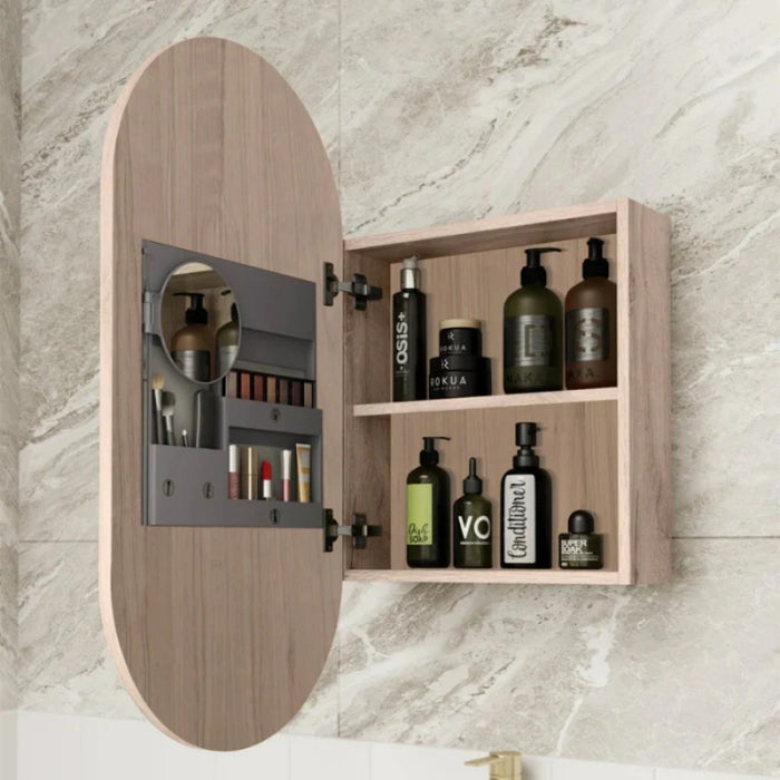450*900mm Aulic Beau Monde Oval Frameless Copper-free Shaving Cabinet