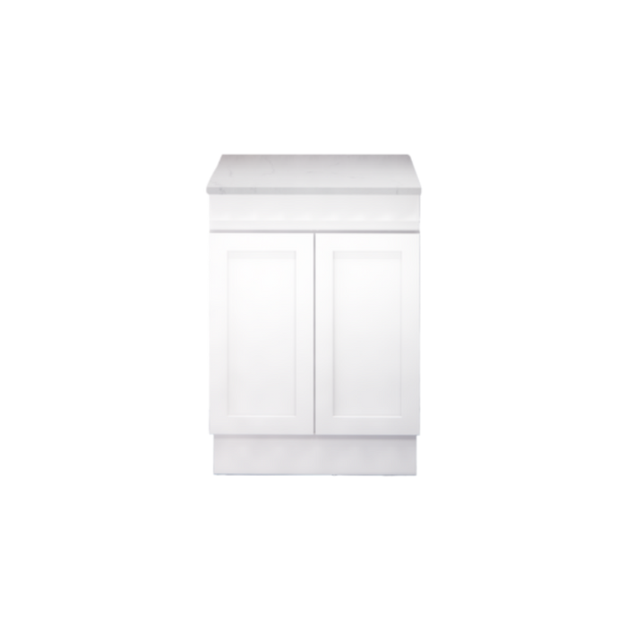 600-1500*450*820mm ABS Miami Matt White Shaker Plywood Freestanding Vanity With Kickboard